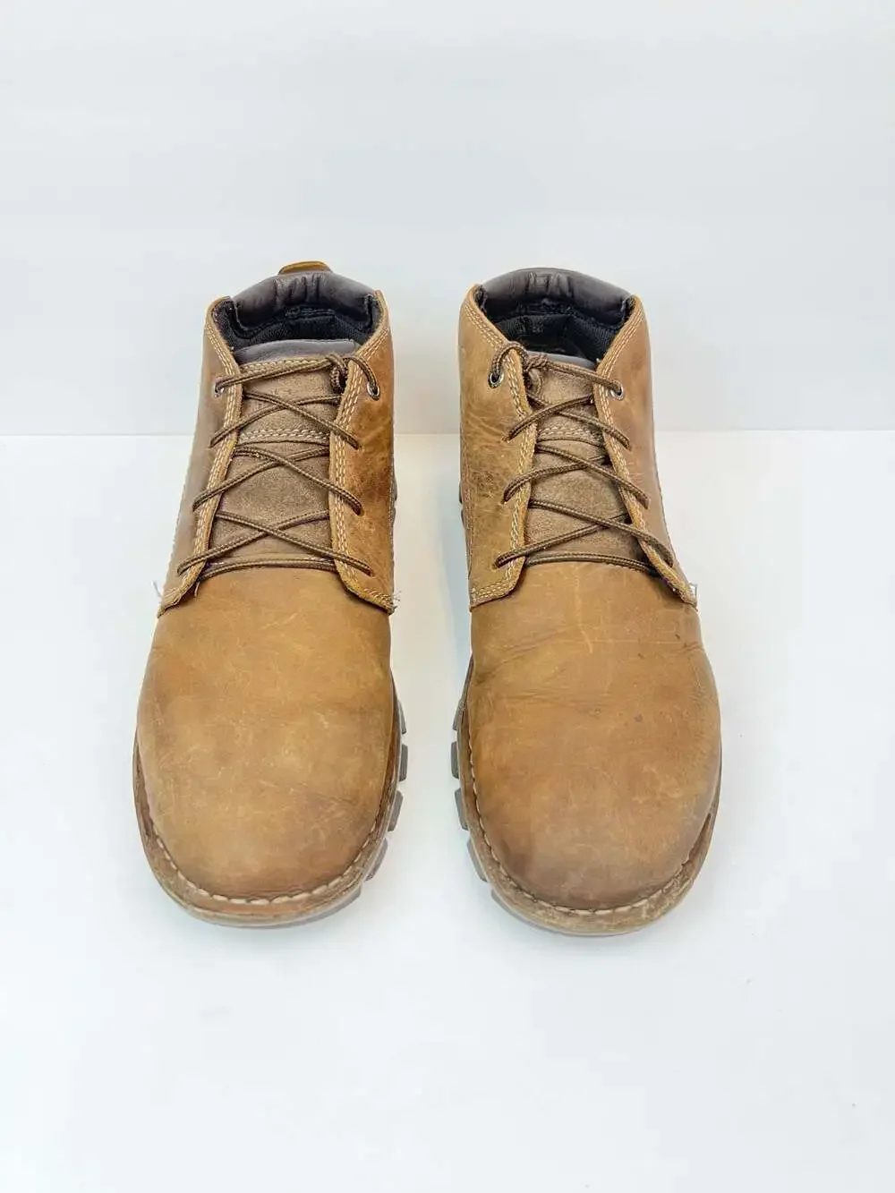 Caterpillar Transform 2.0 P722227 Men's Brown Leather Casual Chukka Boots Sz 12